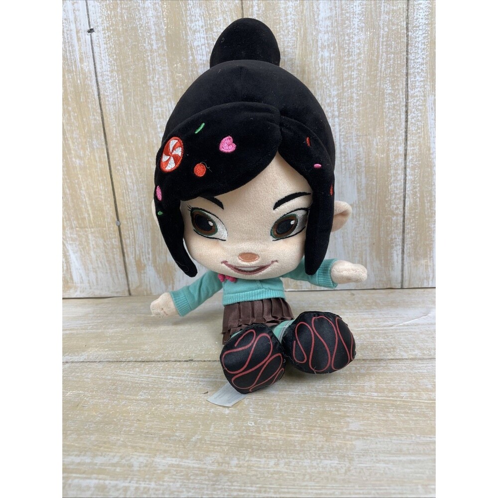 Disney Store Vanellope Von Schweetz Plush Doll Stuffed Toy 12" Wreck-It Ralph